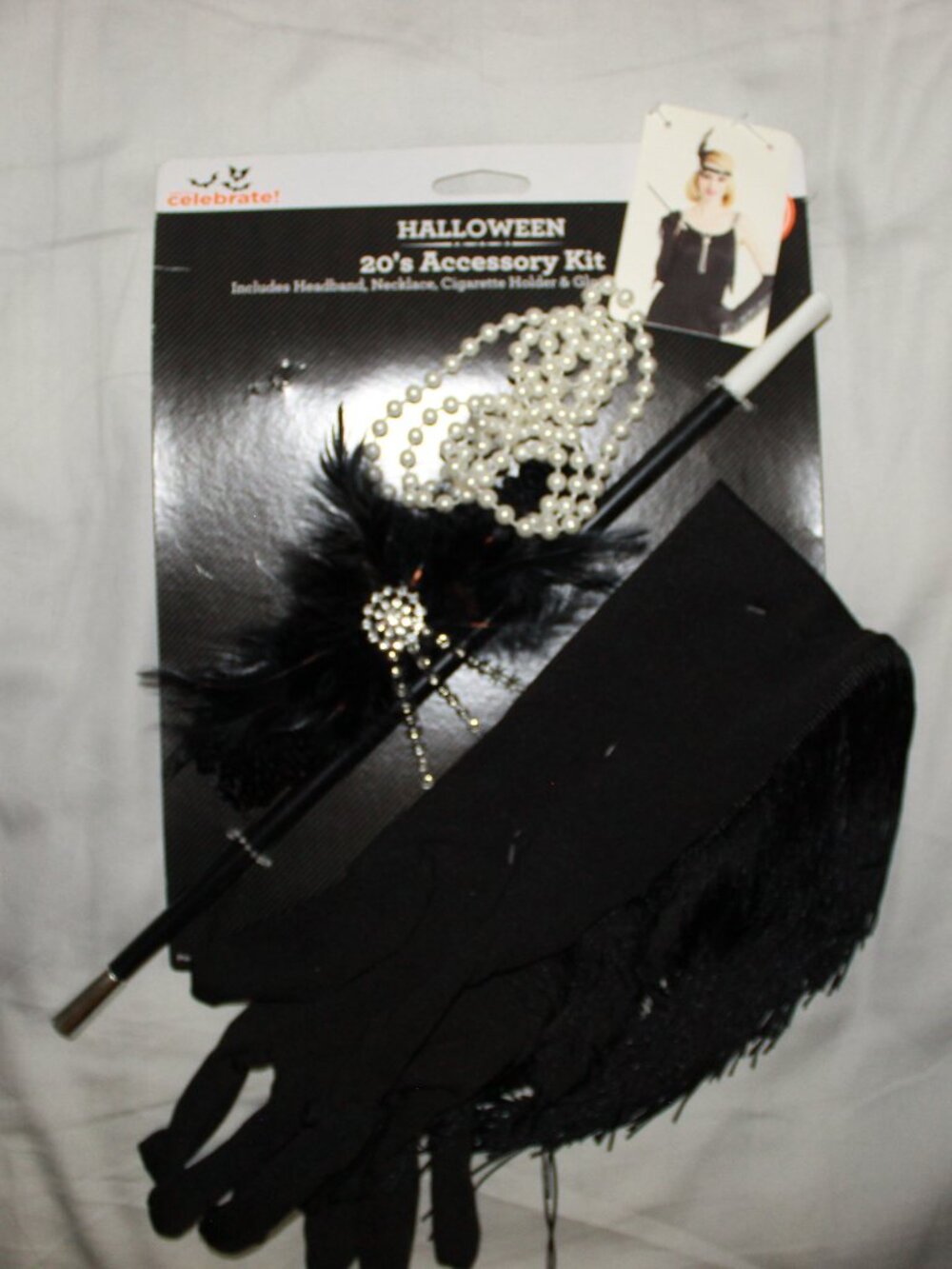 NWT Way to Celebrate Adult Halloween Roarin' 20's Accessory Kit